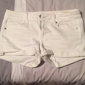 AE short shorts white